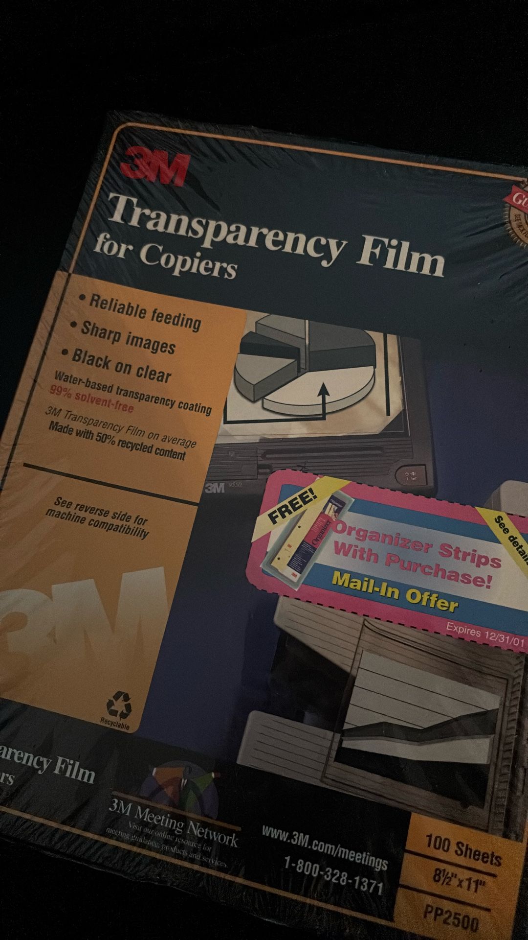 3M Transparency Film for Copiers (original 2000s Print)