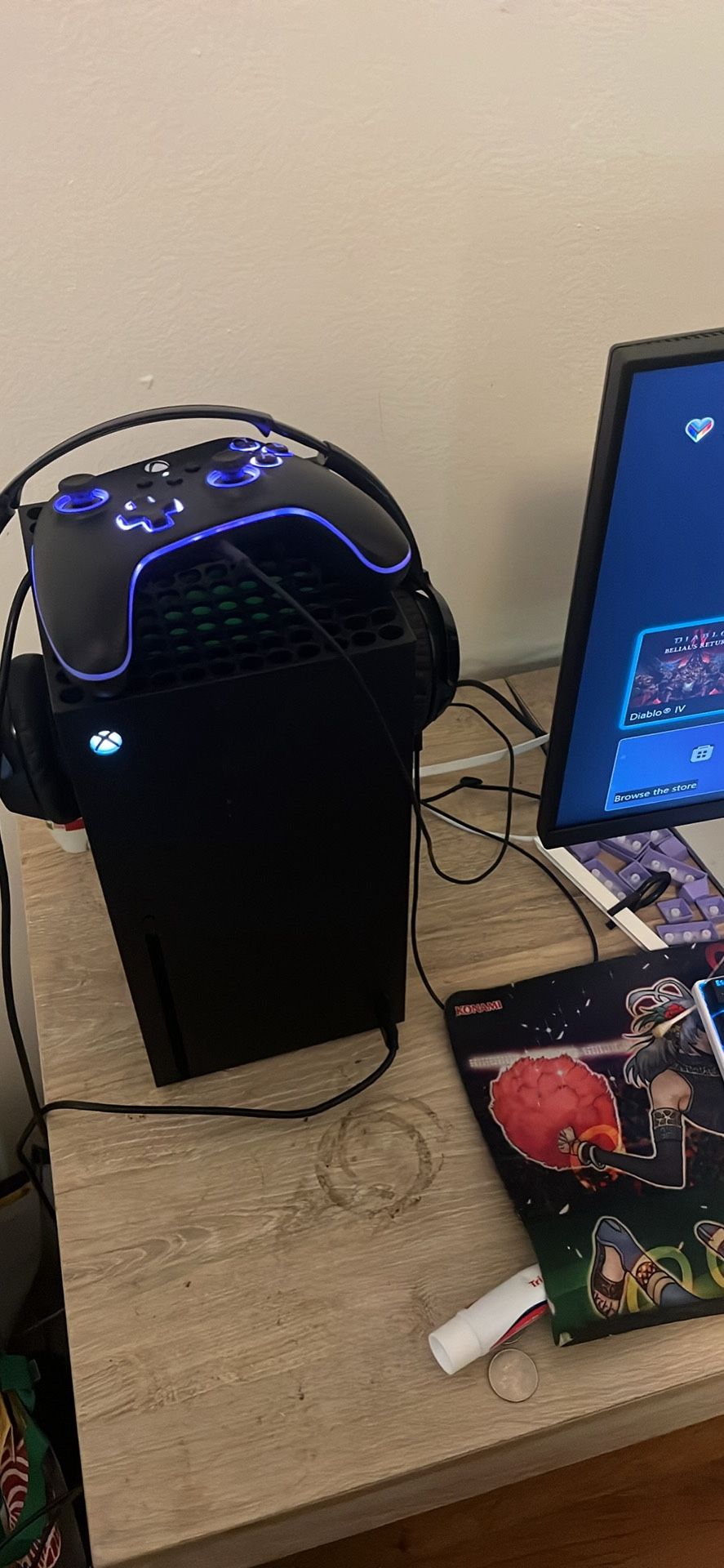 Xbox Series x + wired cont. + Headset