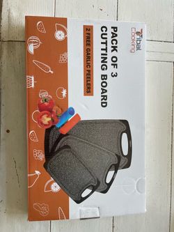 Tribal Cooking 3 pack Cutting Board + 3 free garlic peelers
