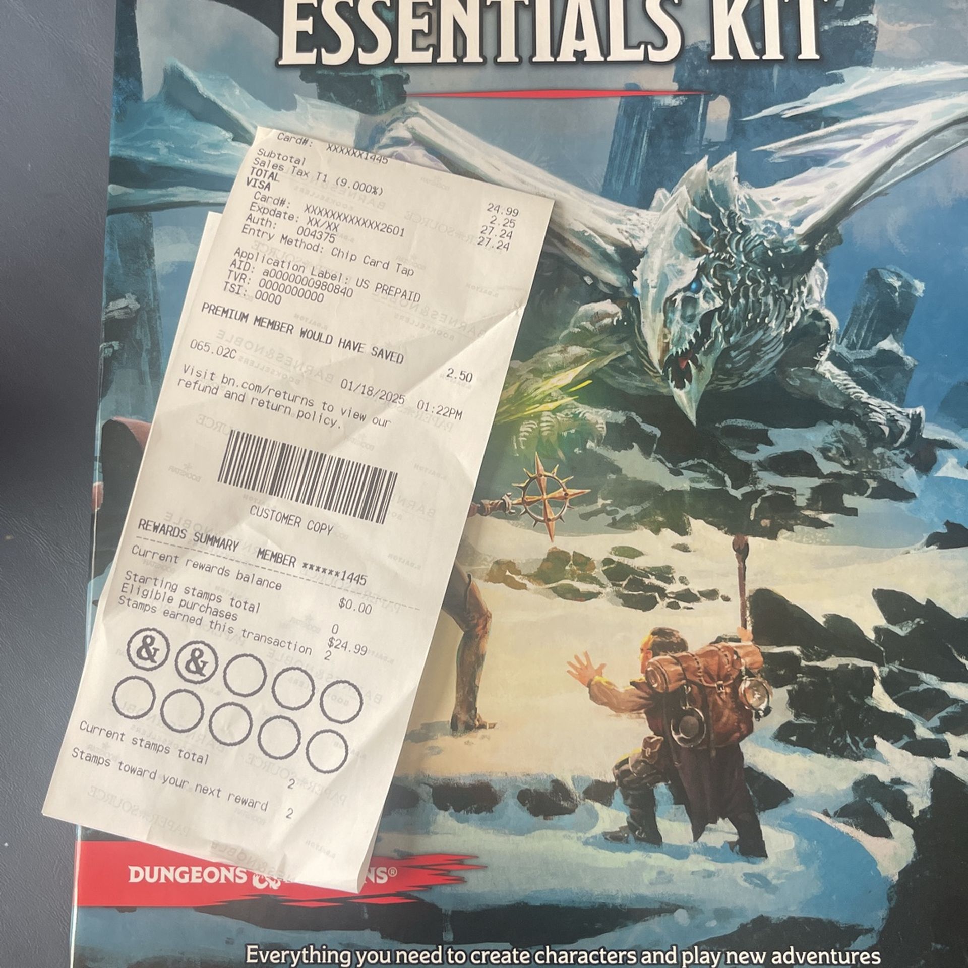 DND-Essentials kit, Brand New, Only Opened Twice.