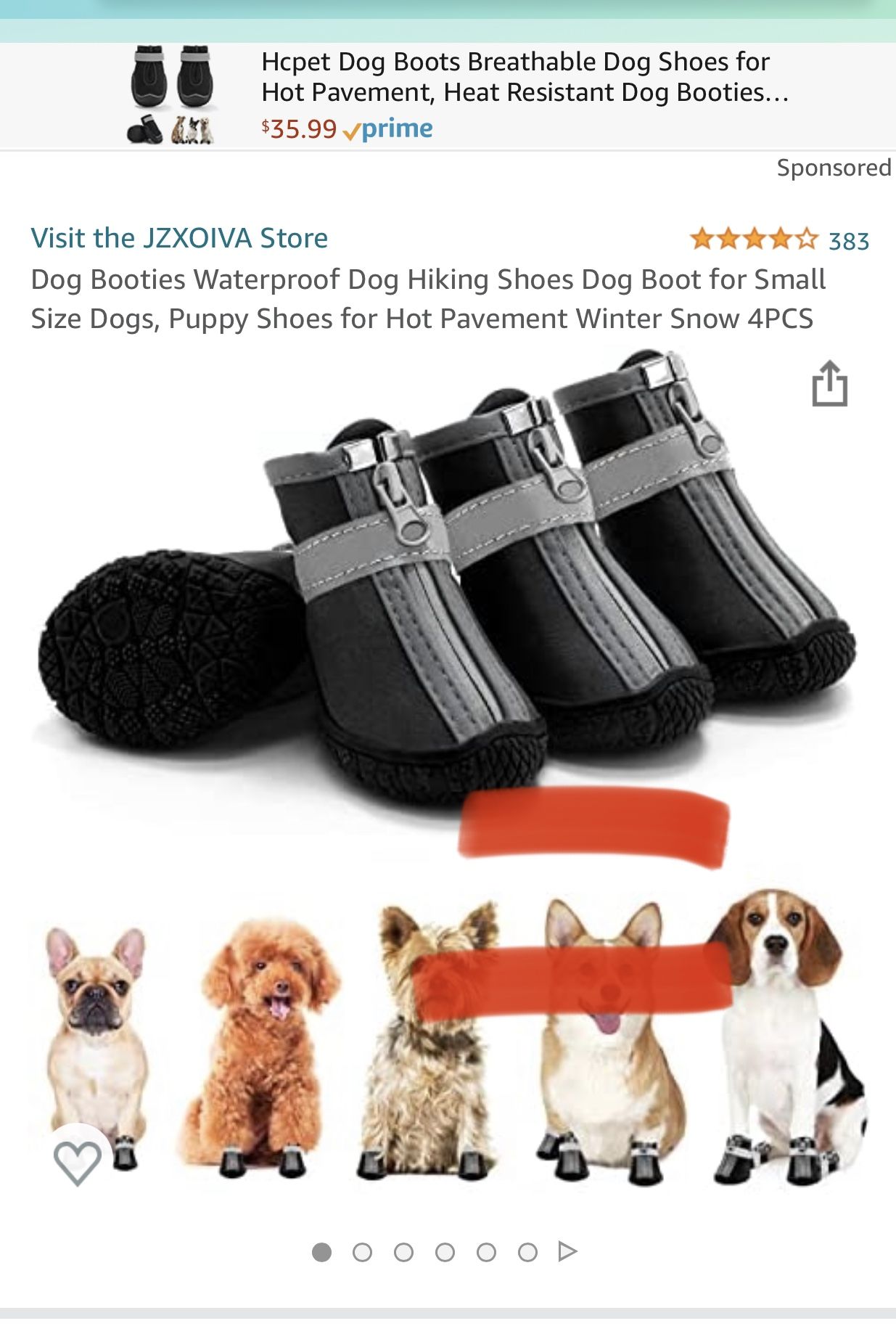 Dog Shoes Small
