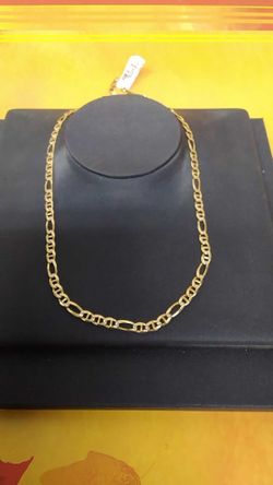 Figaro Chain - Yellow Gold 14k (.585) 17.7 grams 22 inch