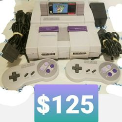 Super Nintendo With Super Mario World- Complete And Tested-$125