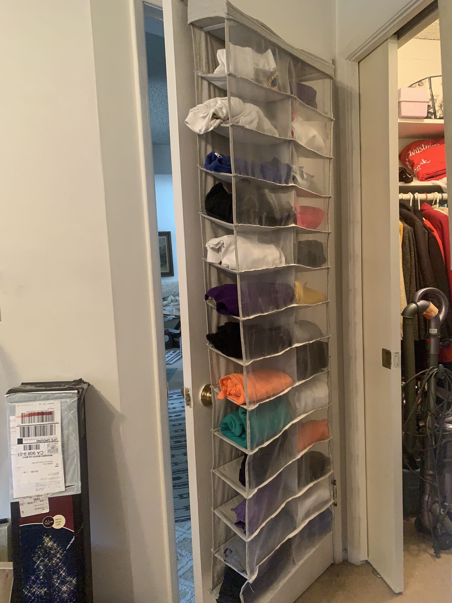 26 Pockets Wall, Closet Or Door Hanging Shoe Rack. Mine Is Used As T-shirt Rack