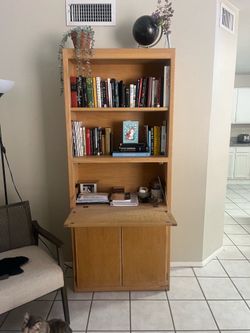 Wooden book shelf