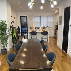 Custom Live Edge Wooden Dining Room Table 