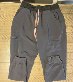 FIGS Technical Collection grey Drawstring Zamora Jogger Scrub Pants Size M