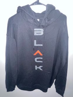 Black Graphic Pullover Hoodie