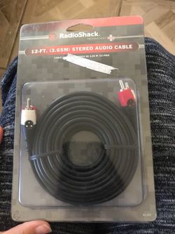 12ft (3.65M) stereo audio cable