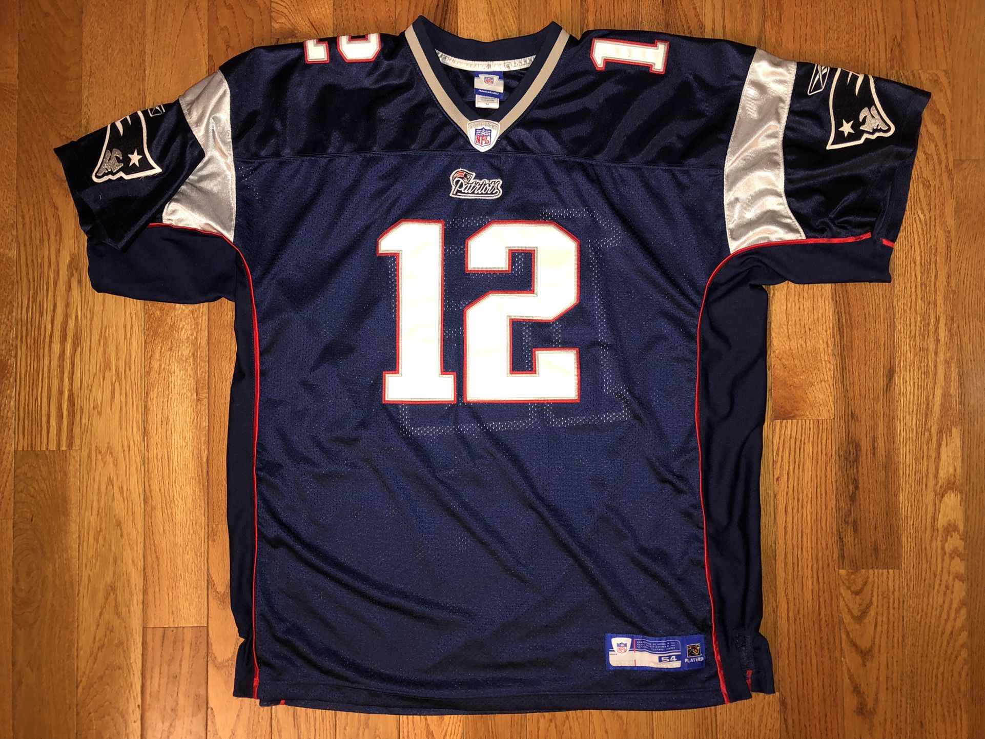 Tom Brady New England Patriots Reebok Sewn Jersey Sz 54