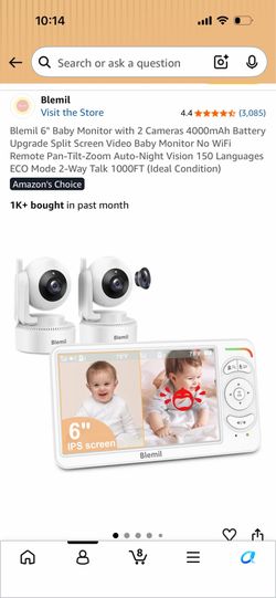 Dual Camera Baby Monitor