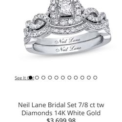 Neil LANE BRIDAL SET 14 CT White Gold