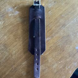 Leather Cuff Watch Band Espresso 