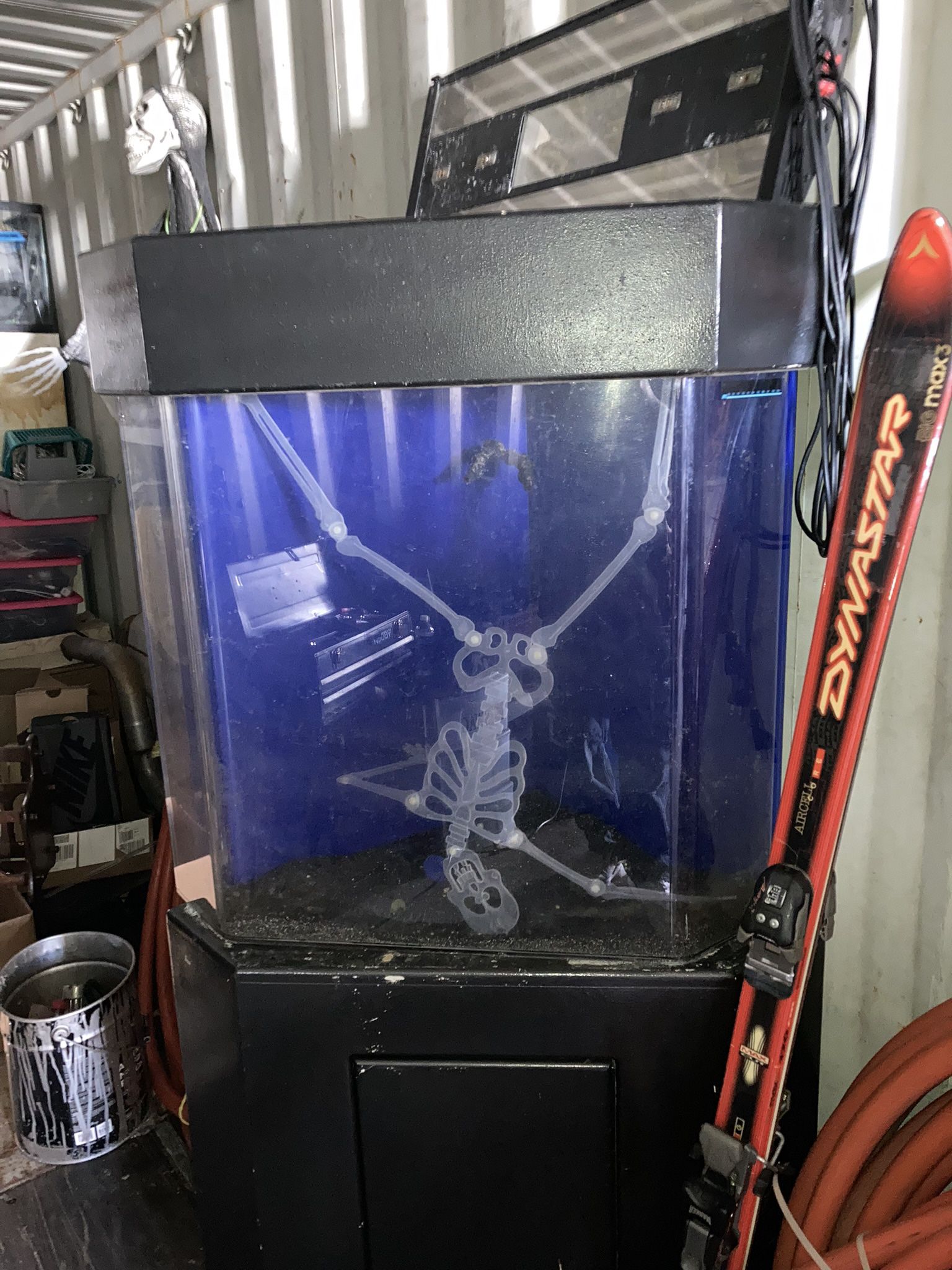 Custom 65 Gal Acrylic Corner Tank With Overflow And Filtration Built In