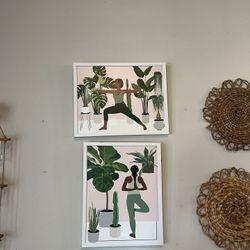 Set Of Two Yoga Frames 