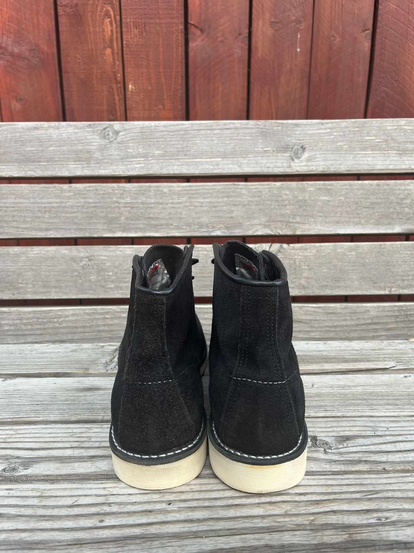 Red Wing 8874 BLACK ABILENE ROUGHOUT SIZE 10D