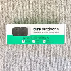 🔥NEW🔥 Blink Outdoor 4 (4th Gen 2025) Wireless Security Camera + Sync Module, 2 Cameras