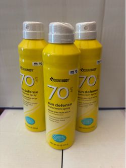 Sun body 70 SPF sunscreen spray