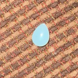 aquamarine teardrop gemstone Collectible  