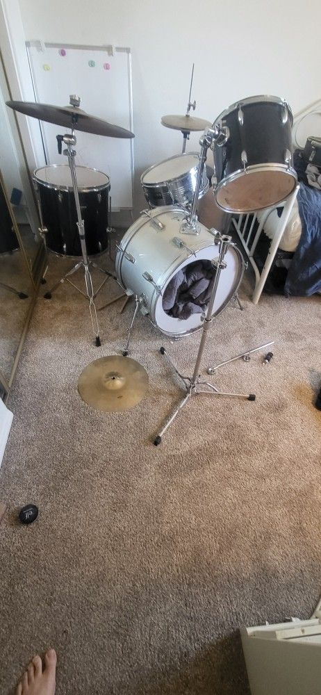 Drum Set With Extra Floor Tom
