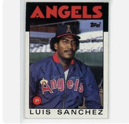 Sports Trading Card 1986 Topps #124 Luis Sanchez 