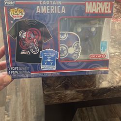 Captain America Pop With Tee Shirt 