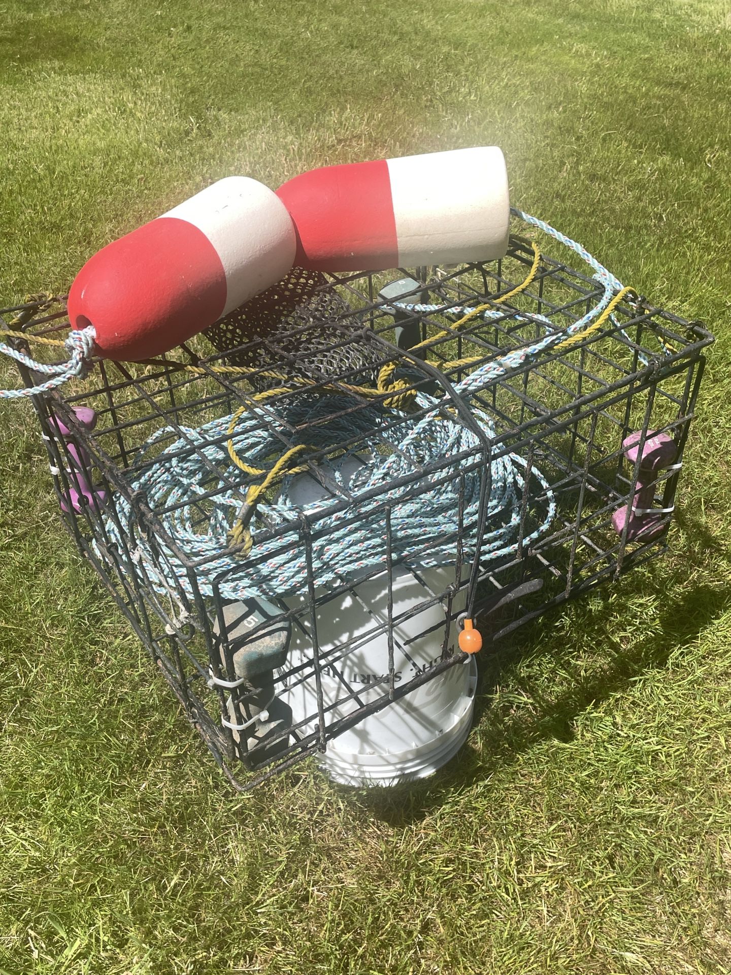 Complete Crab pot/trap set up for DEEP WATER!