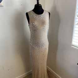 Fashion Nova Beige color Dress Size L 