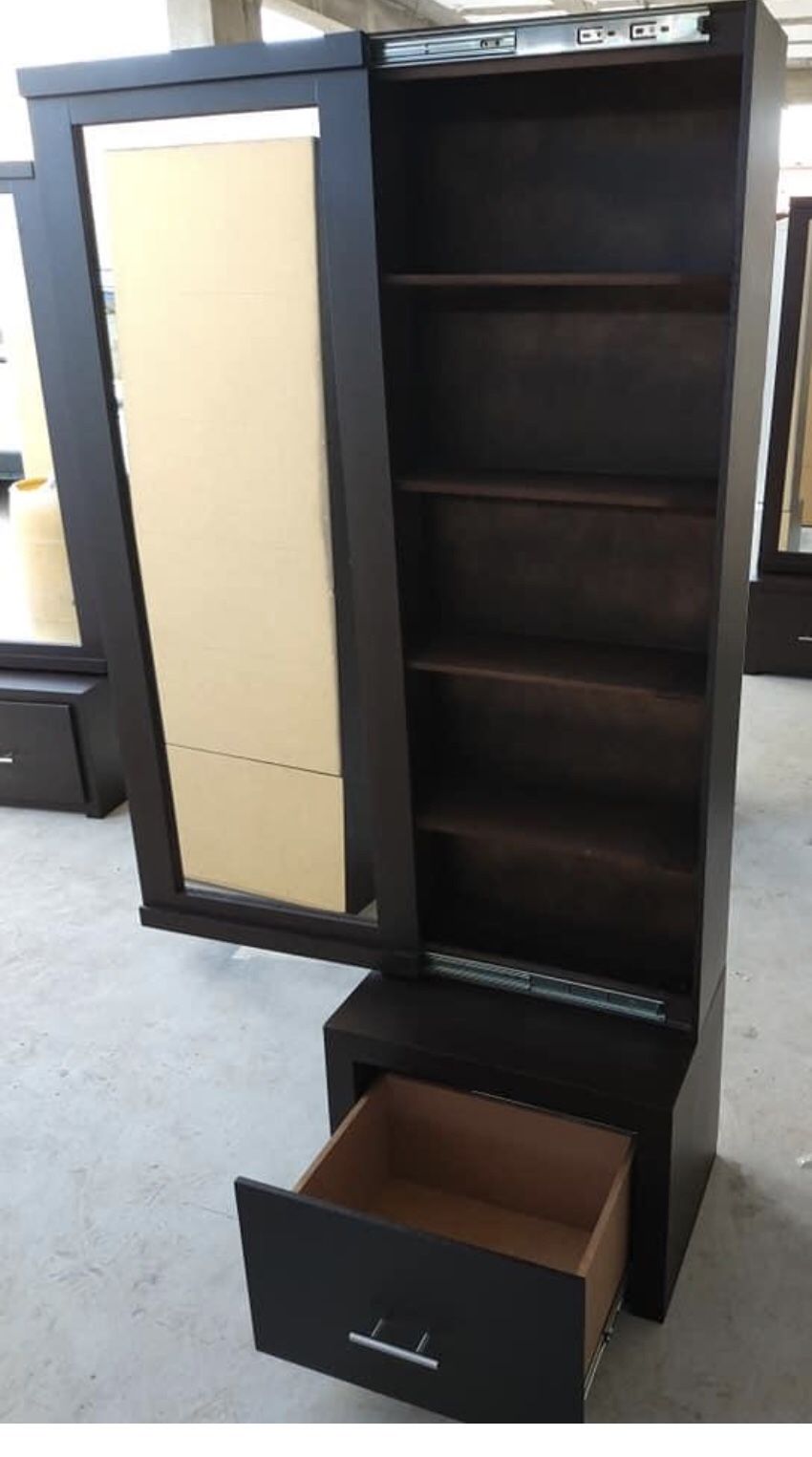 New sliding door mirror white black grey and dark brown available