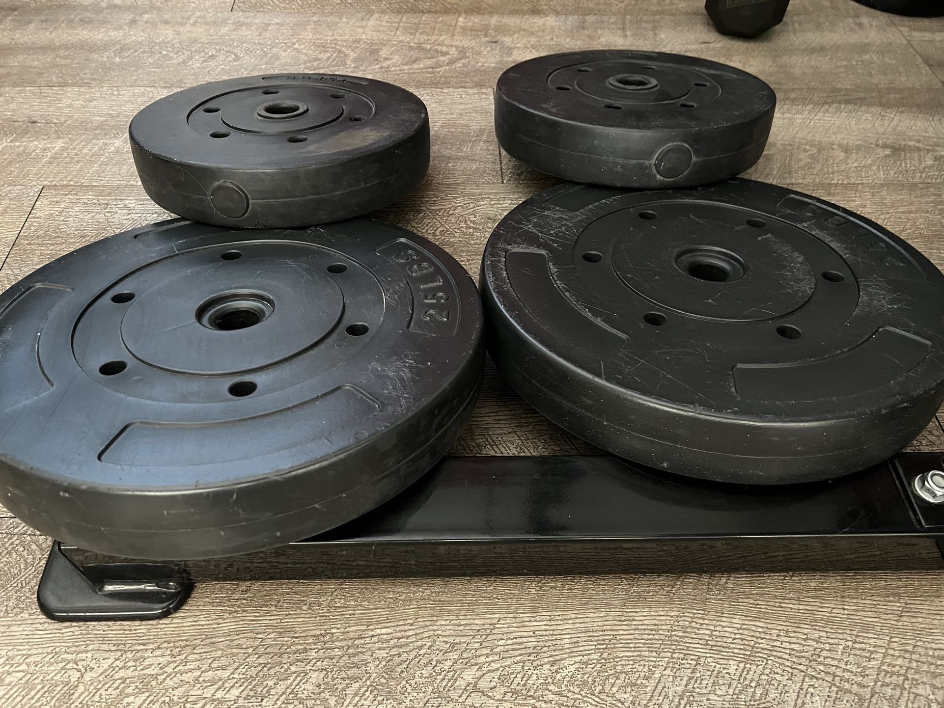 1-Inch Hole Vinyl-Coated Cement Weights – Affordable & Durable