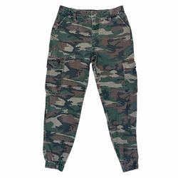 Forever 21 Girls 11-12 Camouflage Cargo Joggers Utility Cotton Adjustable Waist