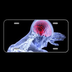 Licence Plate Novelty Car Front Brain Inflammation Stroke Medical