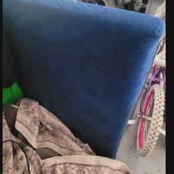 Tuft Royal Blue Large Square Ottoman