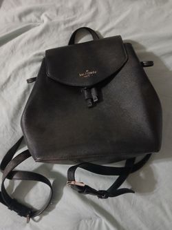 Nearly New Black & Gold Kate Spade Backpack Purse