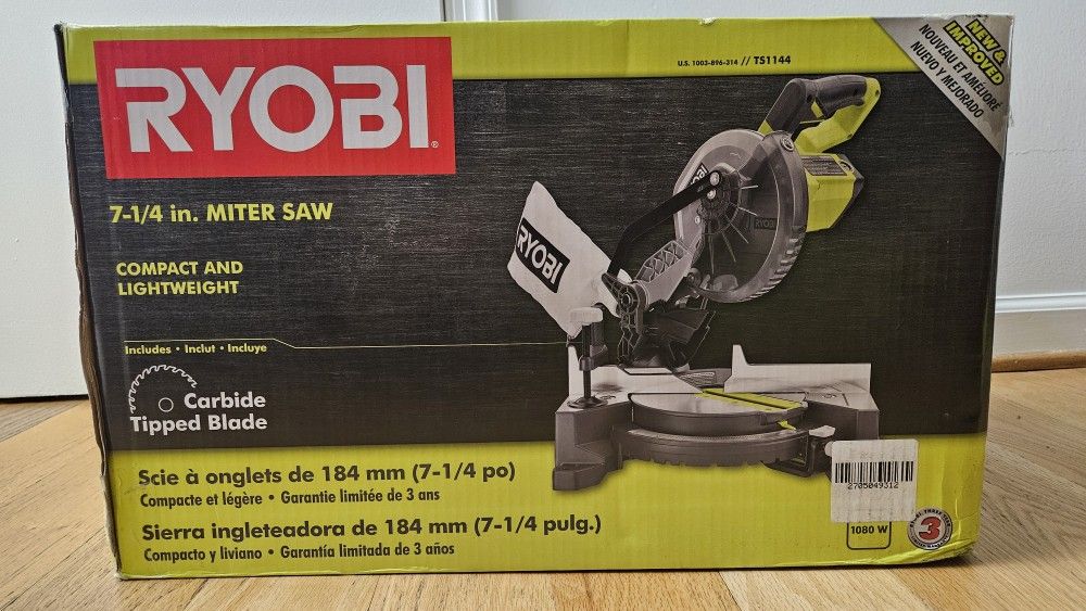 Ryobi Corded Miter Saw 7 1/4"