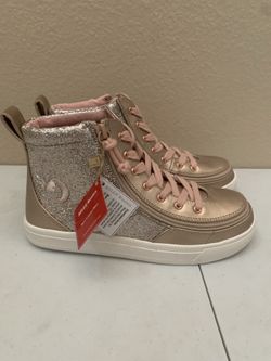 Billy Basics pink glitter shoes size 4