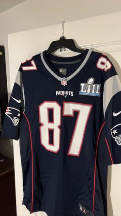 Nike Authentic New England Patriots Rob Gronkowski Super bowl 52 Jersey 
