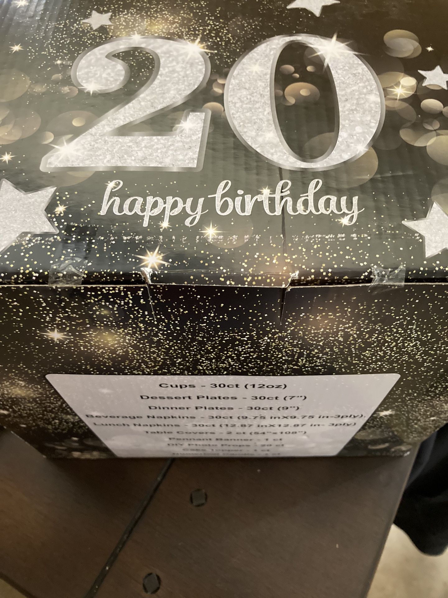 20th Bday New Decor/cards