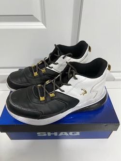 Shaq Supreme Youth White/Black/Gold Shoes Size 6