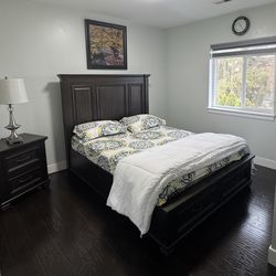 Queen Bed with nightstand