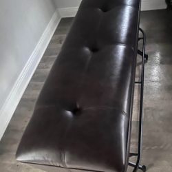 Leather Bench