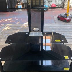 glass tv stand 