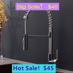 Pull Down Single Handle Kitchen Faucet(Part number:QYT214PL) showroom clearance