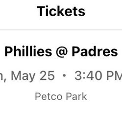 Padres Tickets