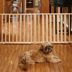 NEW Extra Wide Wooden Baby & Pet Safety Gate – Adjustable 50” to 94”