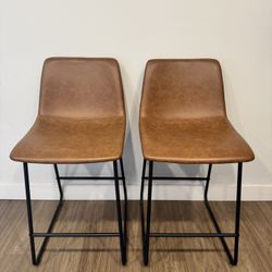 Brown Counter/Bar Stools (Set of 2)