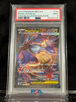 Pokemon 2025 Mega Evolution Special Illustration Rare #181 Mega Latias EX PSA 9