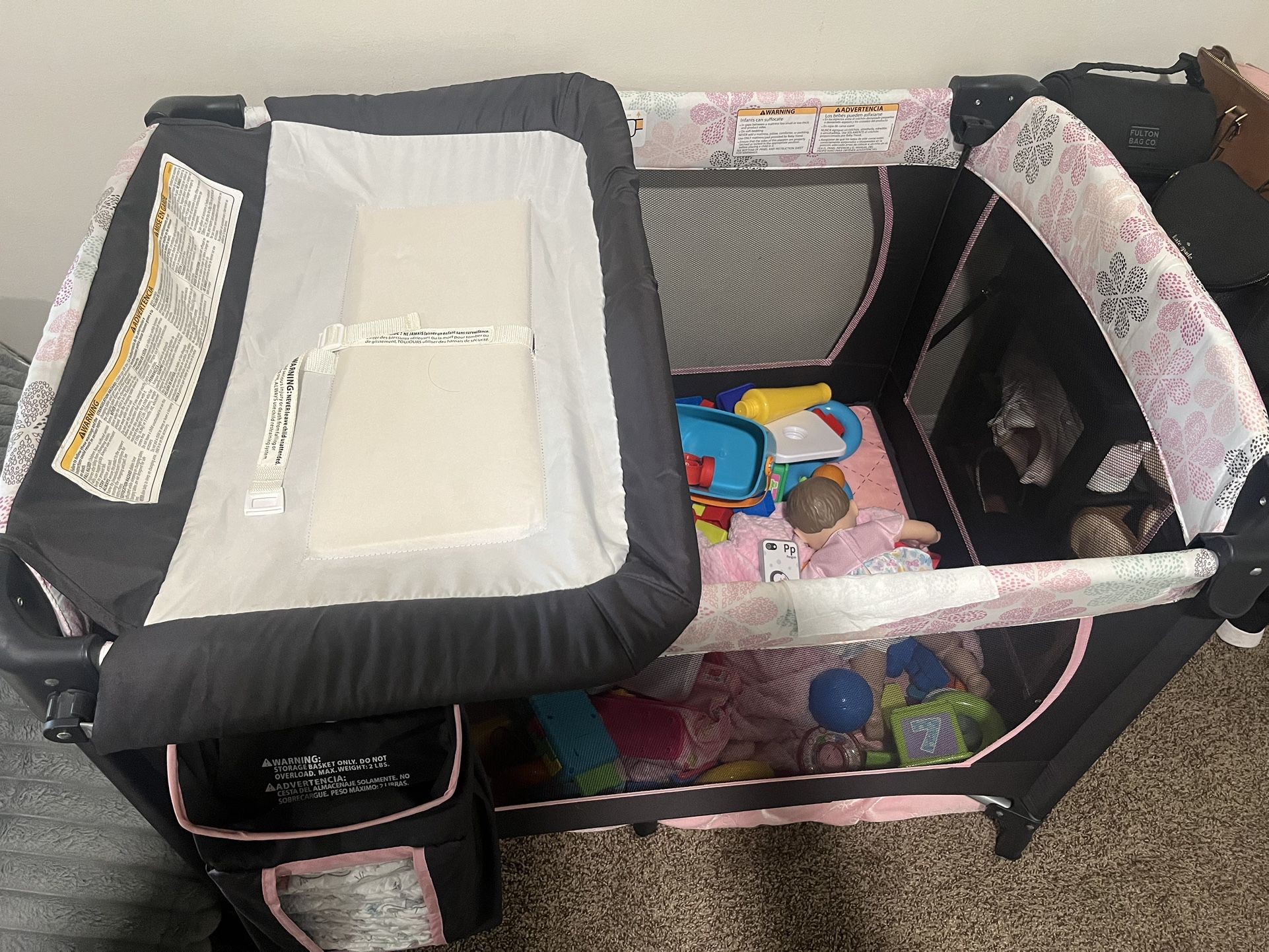 Playpen With Diaper Change Table
