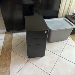 Rolling Metal Filing Cabinet