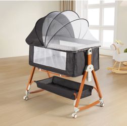 Baby Bassinet, Bedside Sleeper For Baby + Mattress